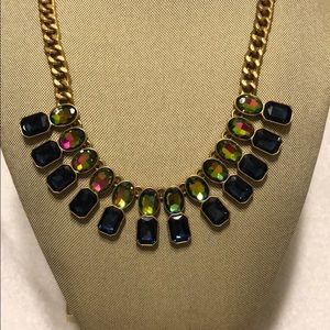 Blue J Crew stone necklace